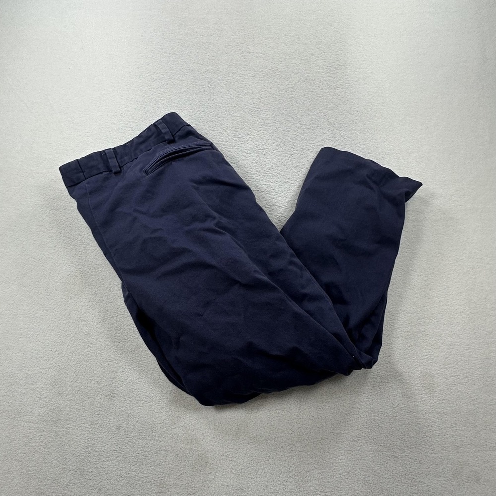 Bills Khakis M3 Pants Mens 42 Blue Trim Fit Cotton Made in USA Solid Casual